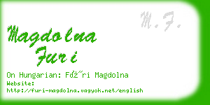 magdolna furi business card